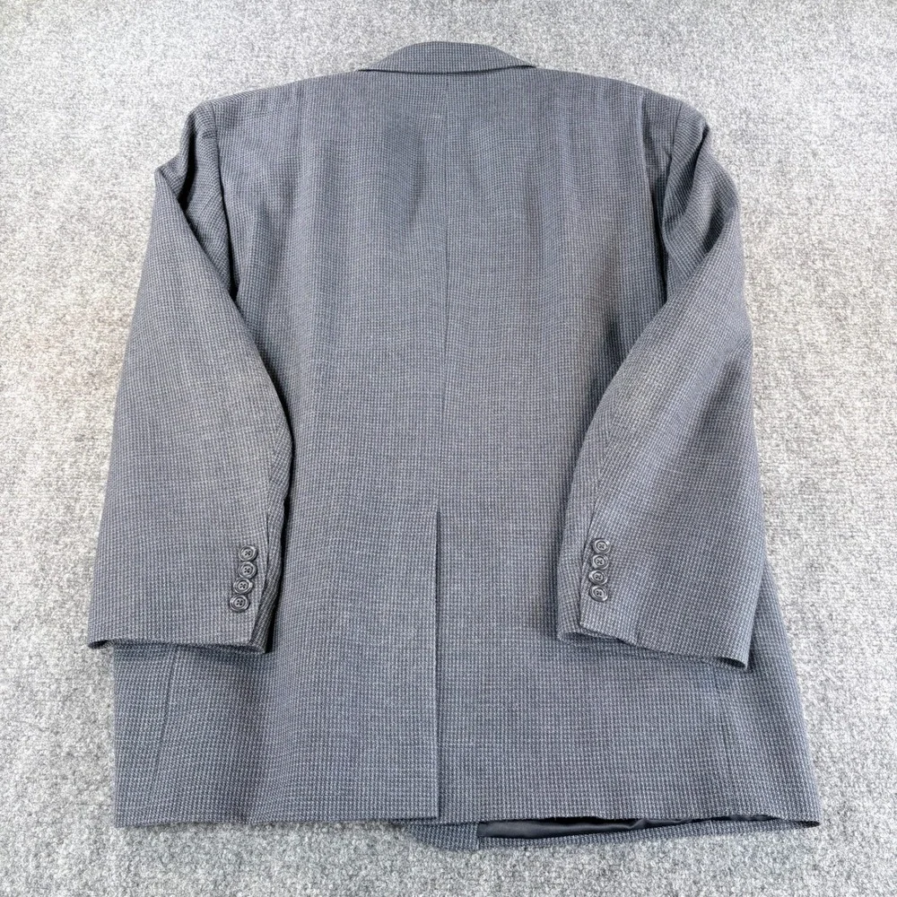 Jos. A. Bank Blazer Mens 46R Gray Silk Wool Blend Two Button Sport Coat 7086